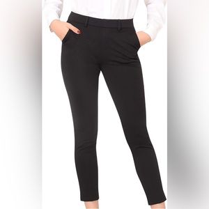 Marycrafts Women's Pull On Stretch Yoga Dress Business Work Pants-Black- Size 16